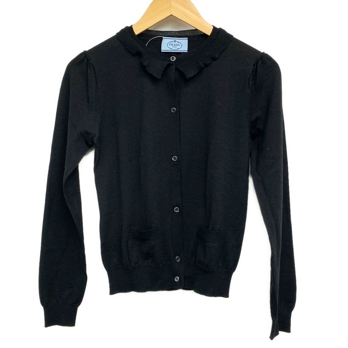 PRADA(プラダ) カーディガン サイズ38 S レディース美品 - 黒 長袖