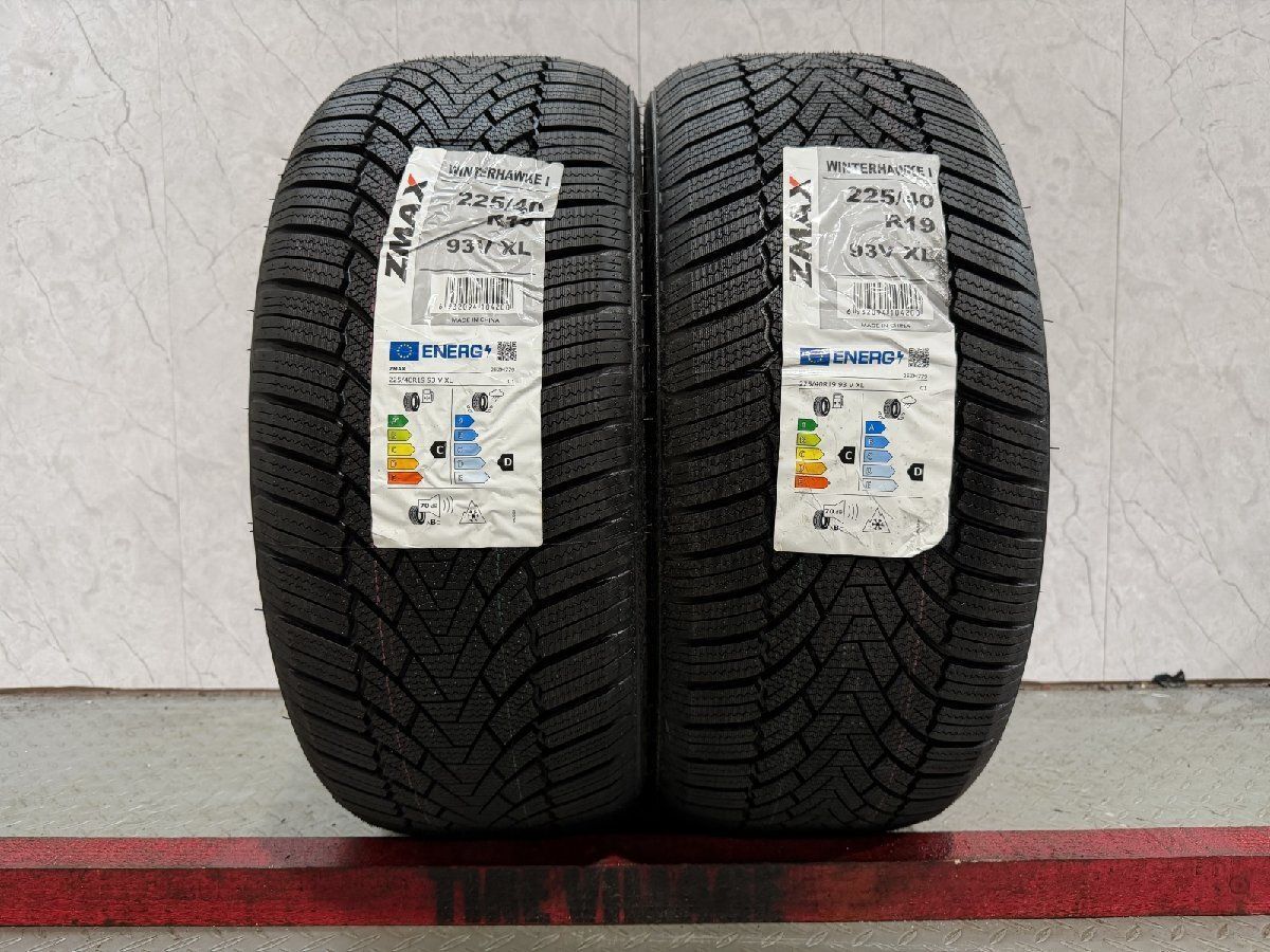製 ZMAX WINTER HAWKEⅠ 225|40 R 19 93 V XL 19インチ スタッドレス 2本 ベンツ|CLAクラス|Cクラス BMW|3シリーズ等 MTW 400