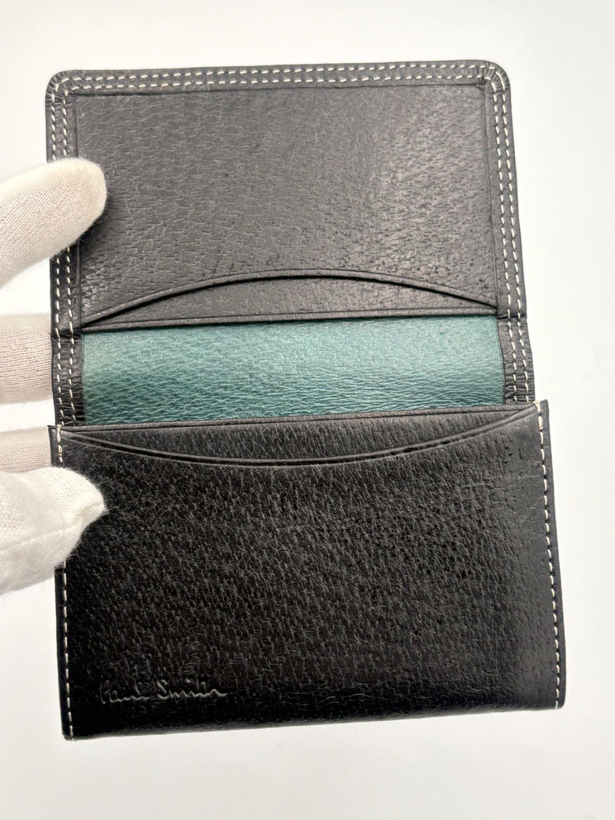 ▪️Paul Smith ポールスミス レザー 名刺入れ ブラック ステッチ