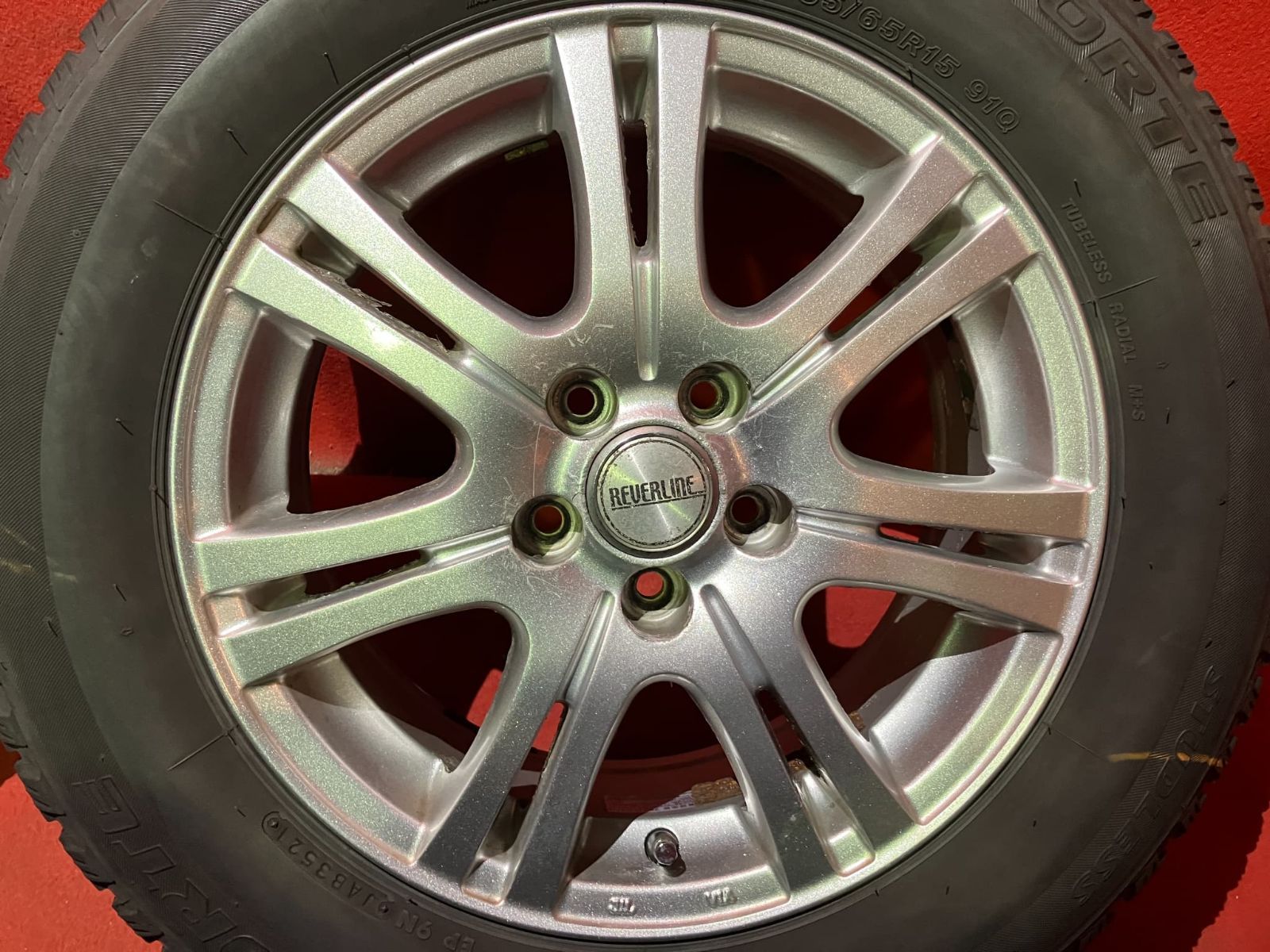 スタッドレスタイヤホイールセット 195|65 R 15 ICE ESPORTE x 6.0 45 100|5 H 社外 リバーライン 4本SET