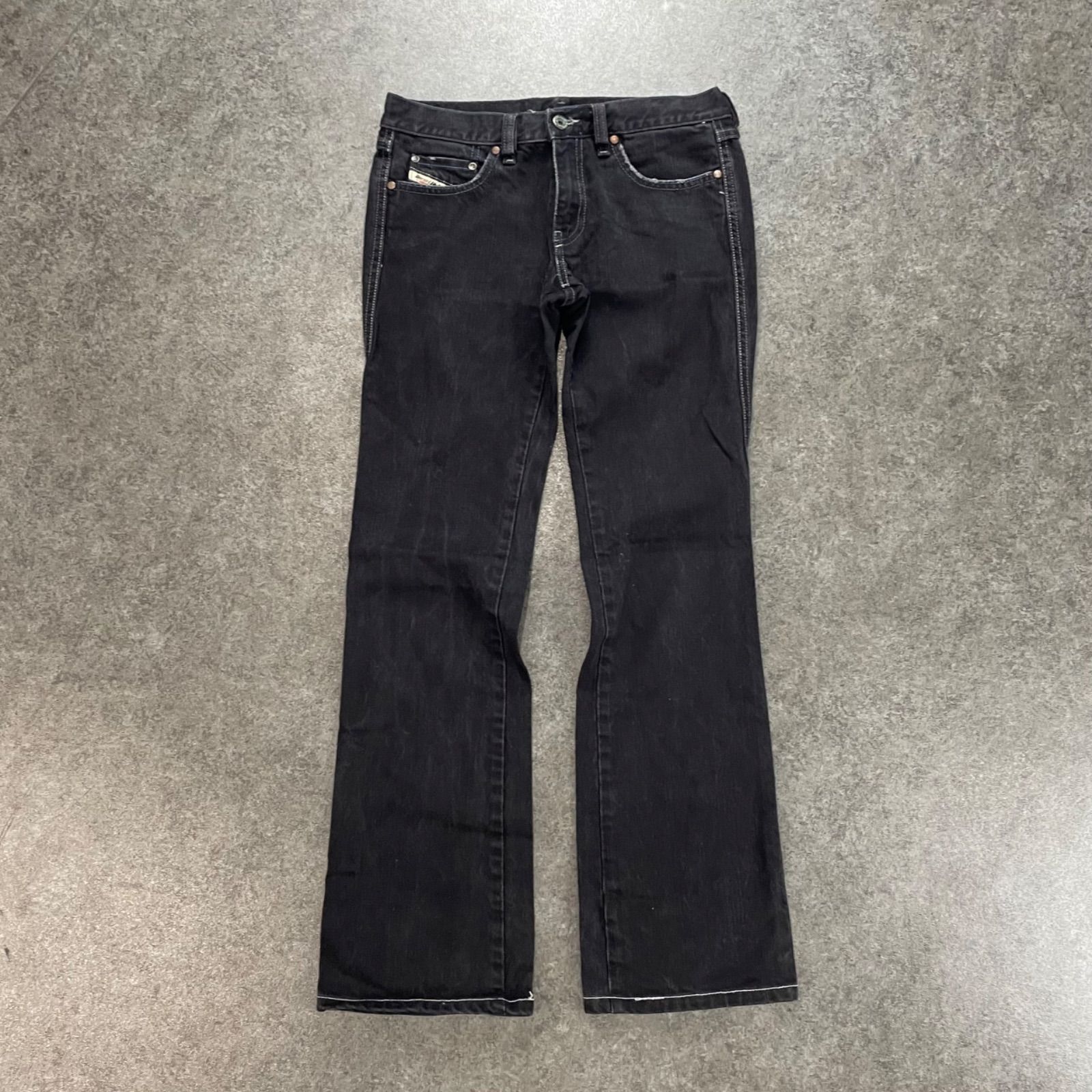 イタリア製 DIESEL Denim Flare Jeans Bootcut Black ディーゼル