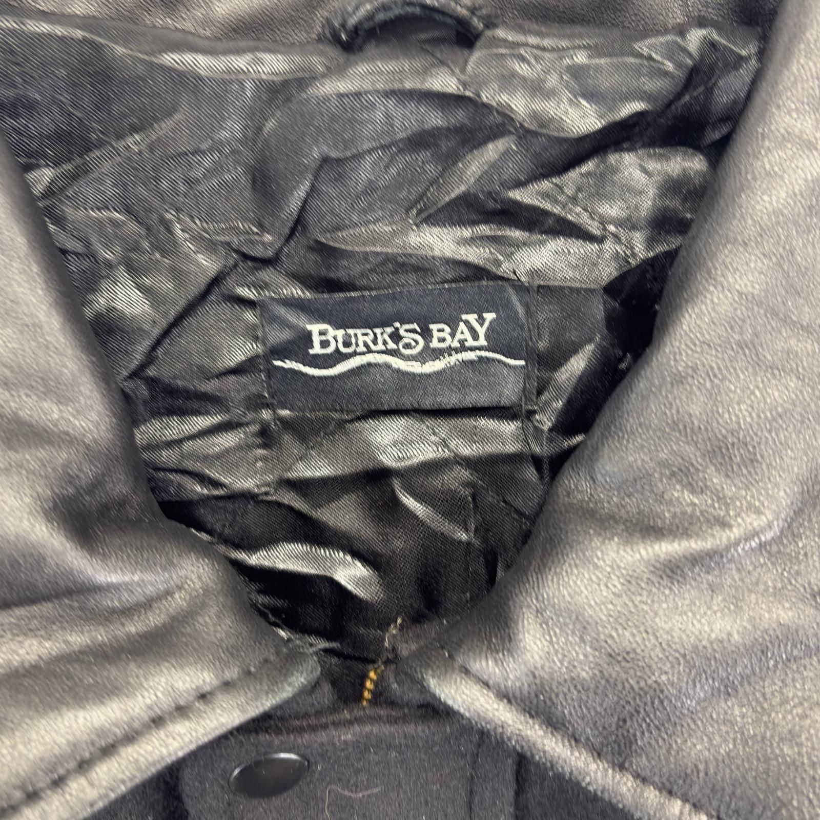 古着 BURK'S BAY スタジャン ウールスタジャン 袖レザー 大きいサイズ