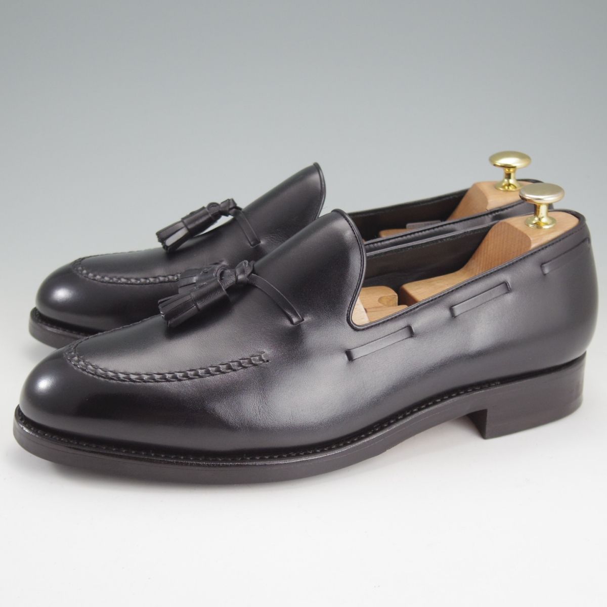 TLB Mallorca|ティーエルビー SIZE 8.5 定価￥82 500- タッセルローファー|656 JONESラスト|カーフ|黒|メンズ o 310