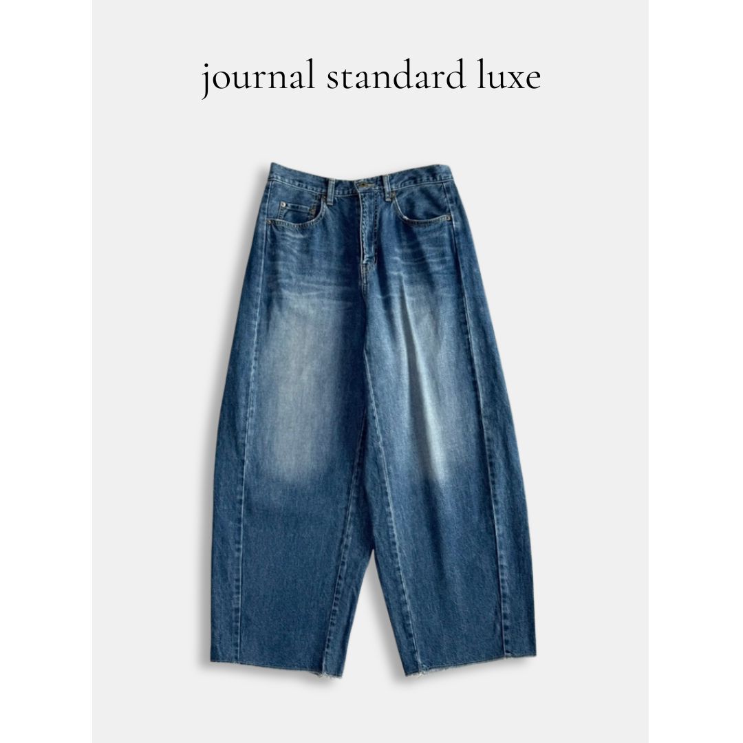 25 SS journal standard luxe ジャーナルスタンダード ラックス 11 oz デニム スウィッチパンツ 日本製 ワイド コットン