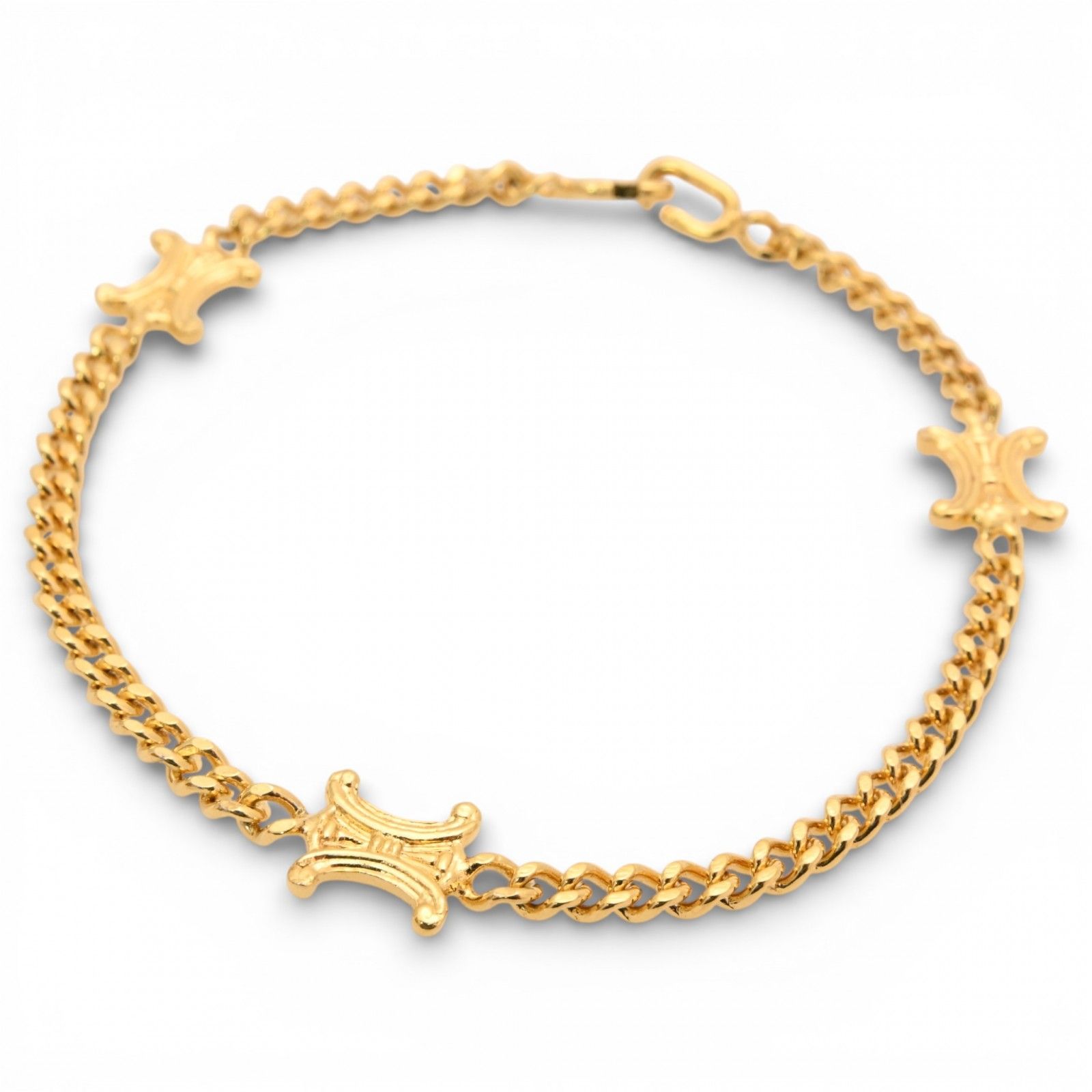 セリーヌ トリオンフ ブレスレット マカダム ブラゾン ゴールド A