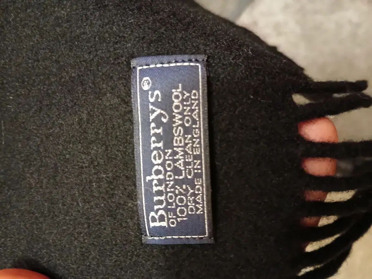  BURBERRY バーバリー ブラック ラムウール マフラー マフラー 小物