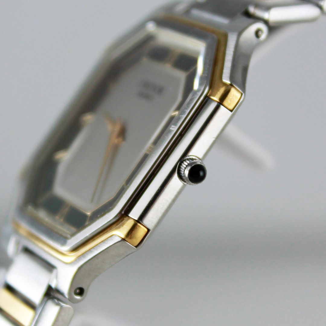 SA218 SEIKO CREDOR クレドール 5A74-3A10 八角形 オクタゴン コンビ