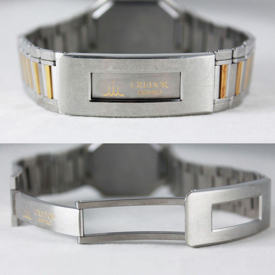 SA218 SEIKO CREDOR クレドール 5A74-3A10 八角形 オクタゴン コンビ