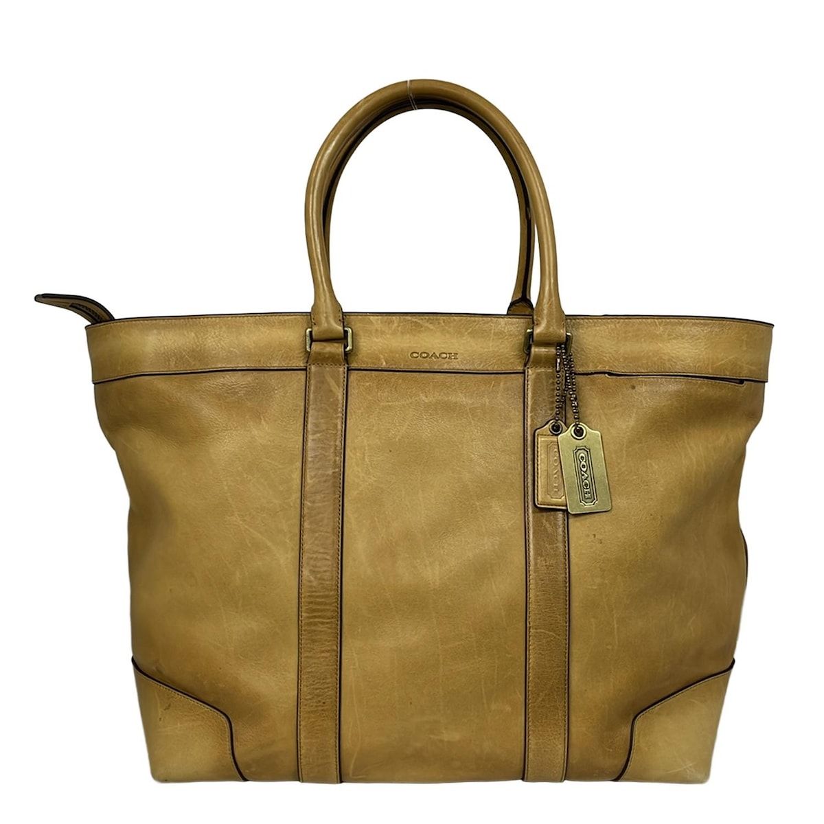 COACH コーチ トートバッグ ブリーカー レガシー レザー ウィークエンドトート 70487 ライトブラウン