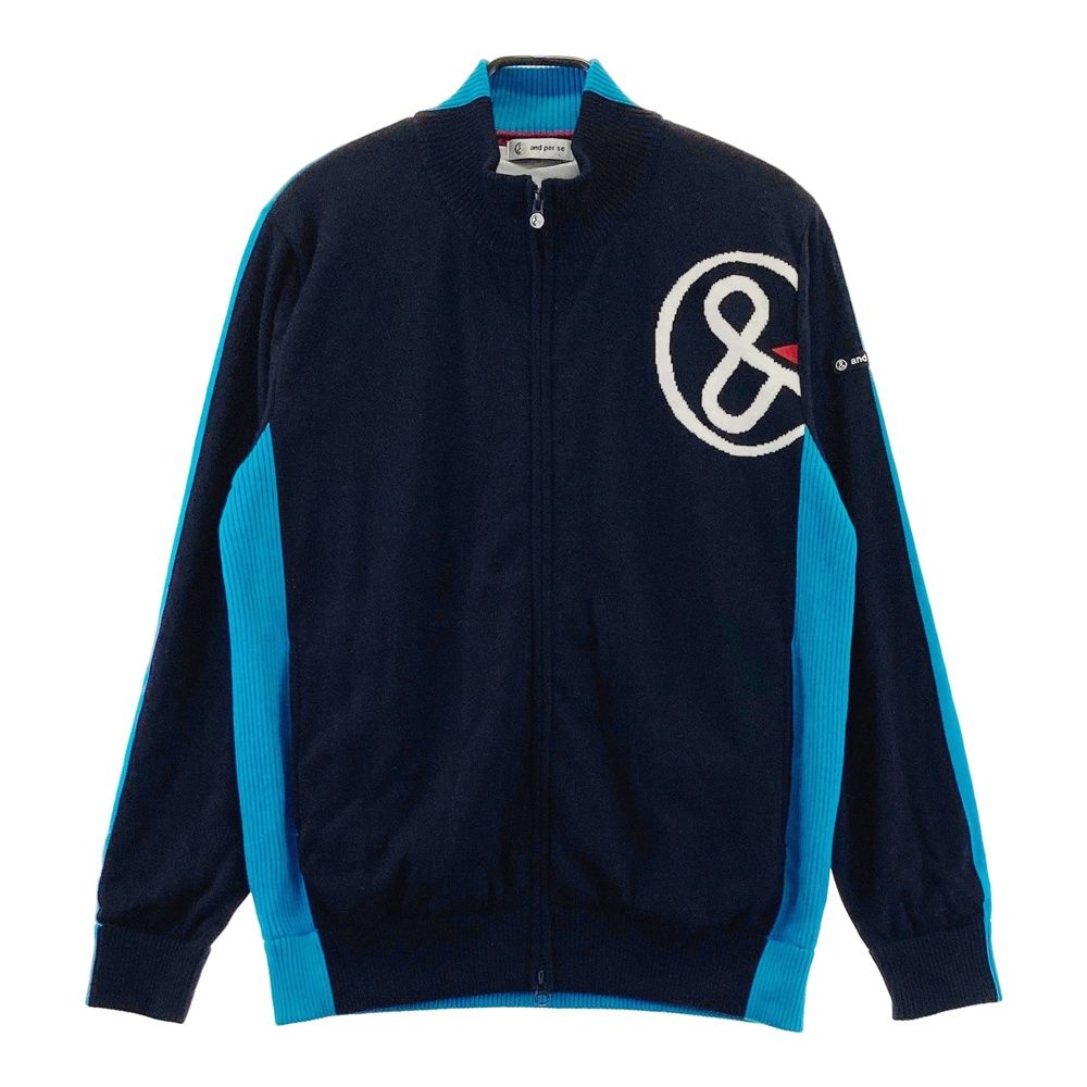 サイズ L AND PER SE アンパスィ 蓄熱ジャケット ネイビー系 ゴルフウェア メンズ ストスト