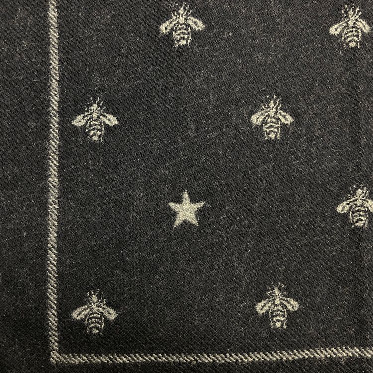 GUCCI グッチ BEE スター 総柄 ウール マフラー 430583 ウィメンズ