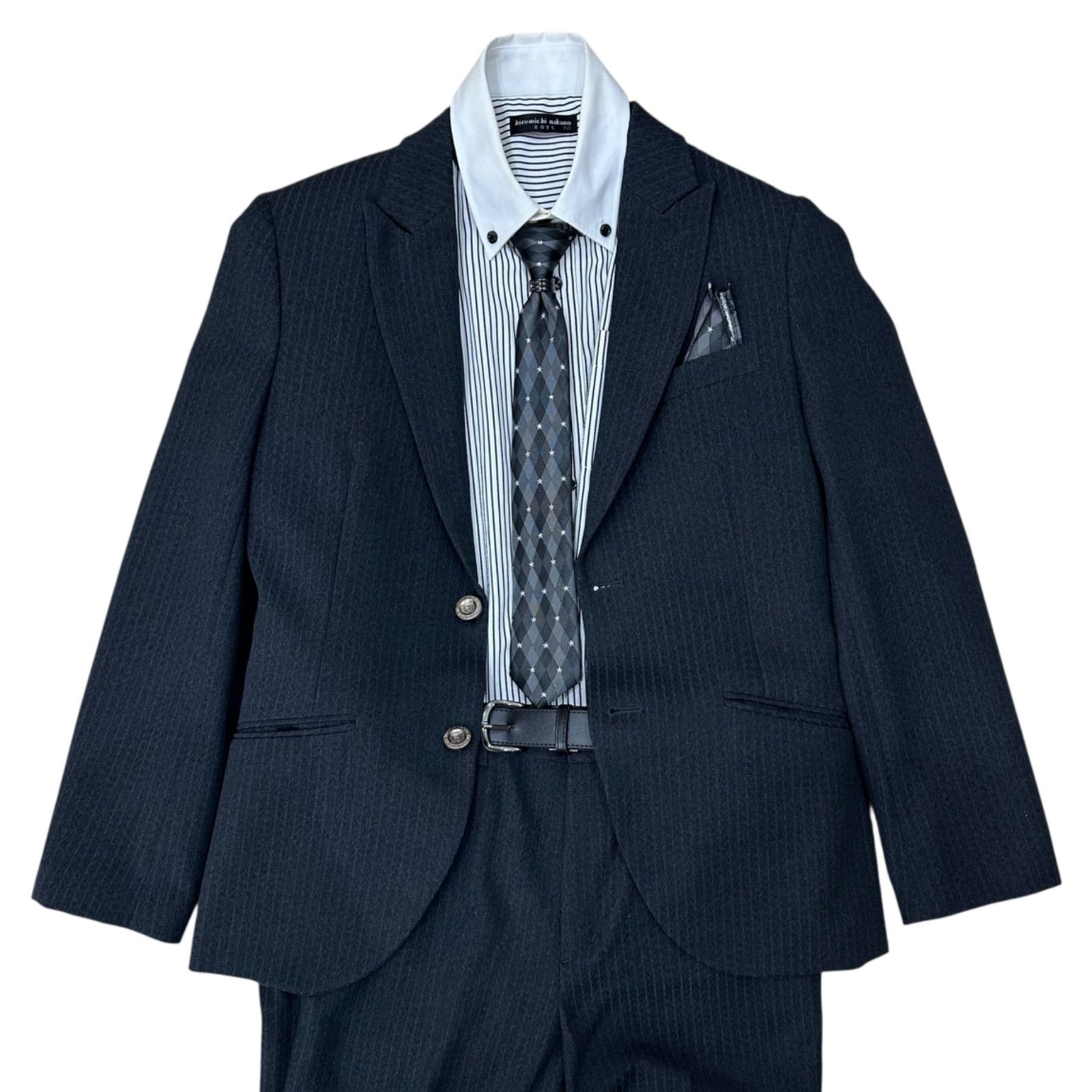 hiromichi nakano boys 150cm 2B スーツ セットアップ ネクタイ