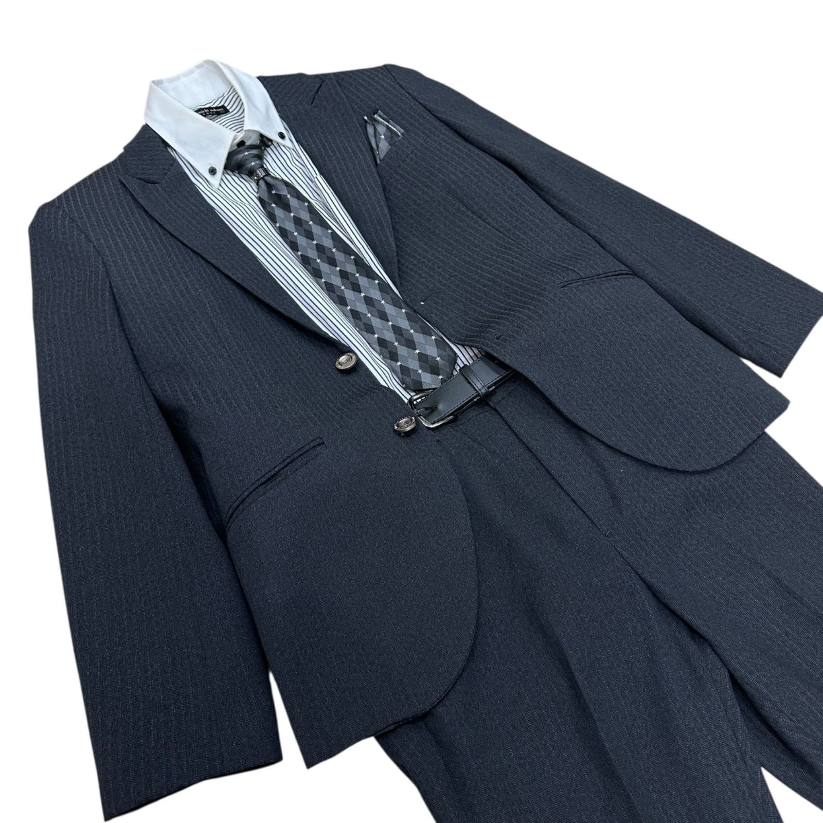 hiromichi nakano boys 150cm 2B スーツ セットアップ ネクタイ