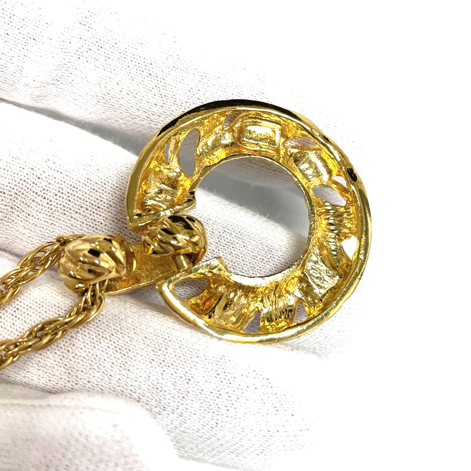 ABランク】 Yves Saint Laurent イブサンローラン ストーン ツイスト