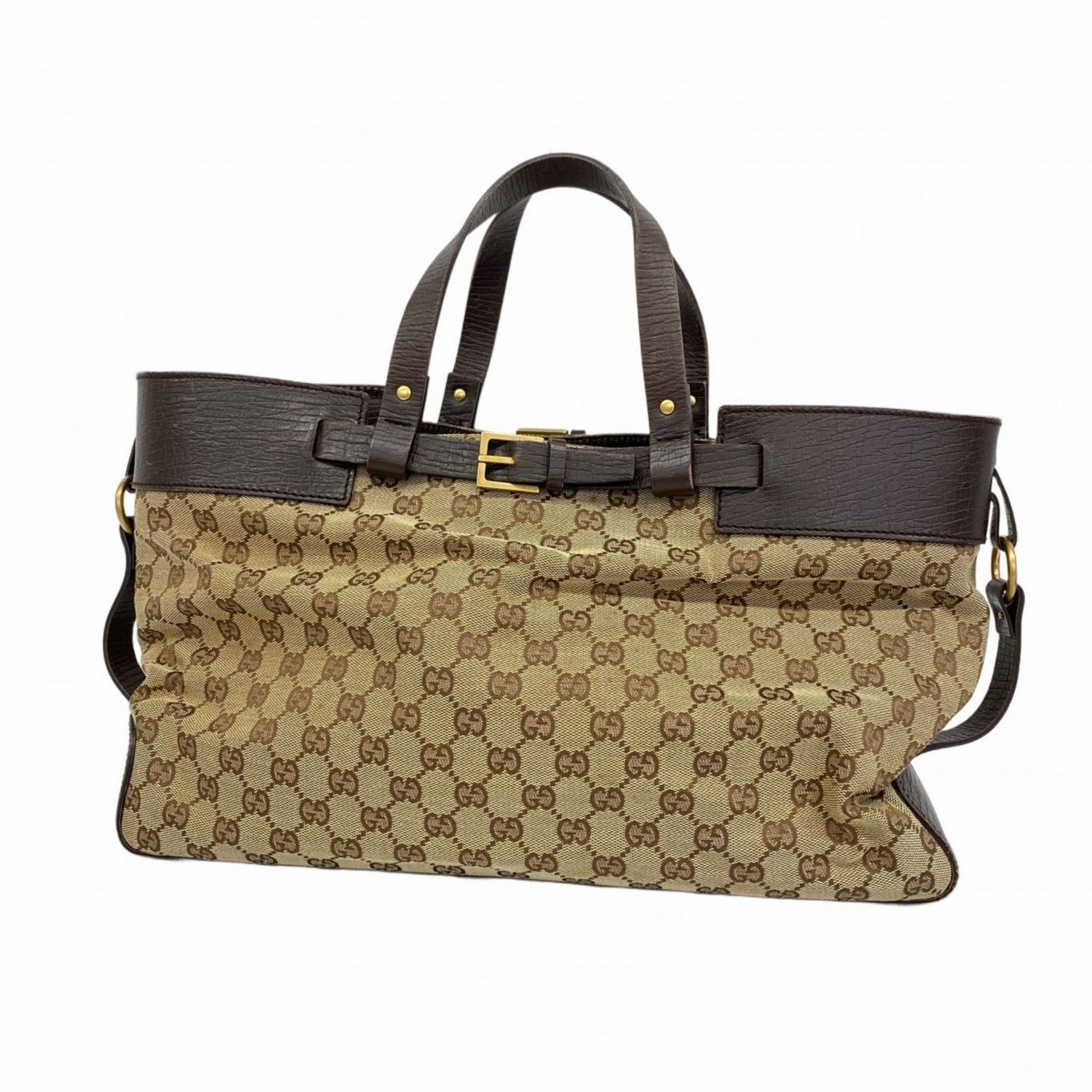 グッチ Gucci トートバッグ GGキャンバス 106251 キャンバス ブラウン レディース