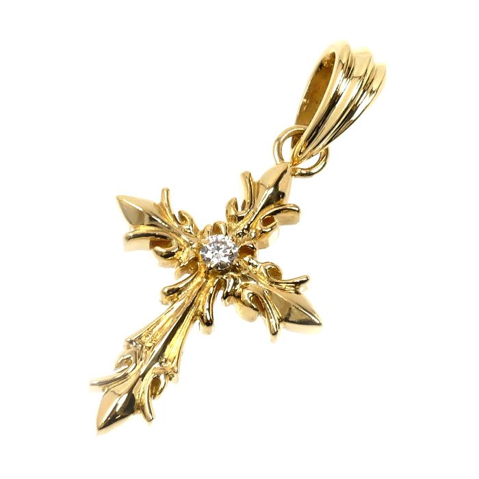 ゆきざき K 18 YG イエローゴールド レガリア ペンダントトップ YMR 34 12 6 5 ダイヤモンド0 03 ct 2 8 g ユニセックス