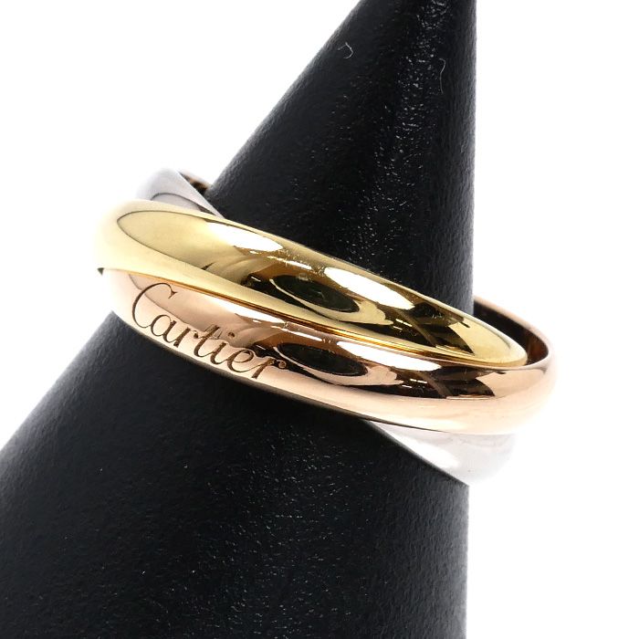 CARTIER カルティエ K18YG/PG/WG トリニティ リング・指輪 13号 53 7.2