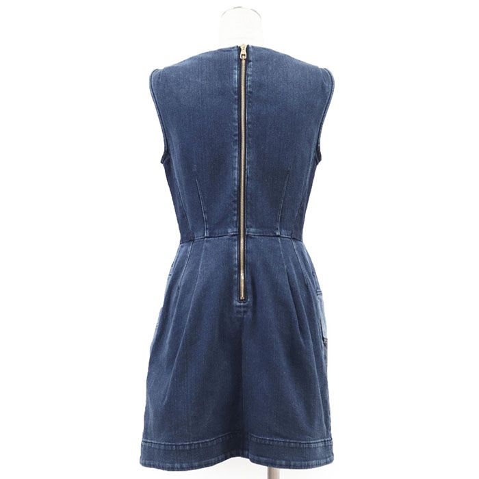 Louis Vuitton デニムノースリーブワンピース 38 ○◇ 未使用 ルイヴィトン LOUIS VUITTON デニムワンピース