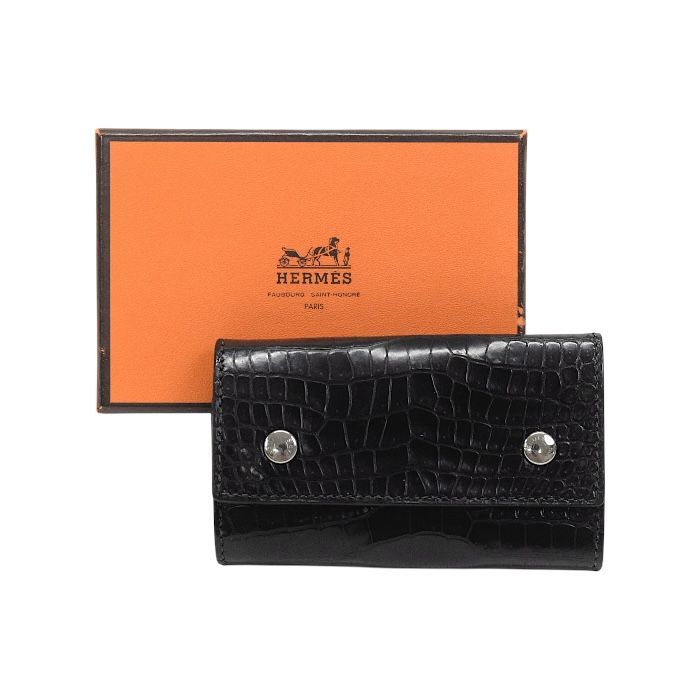 エルメス HERMES セリエ エテュイクレ 6 キーケース ポロサス (レザー