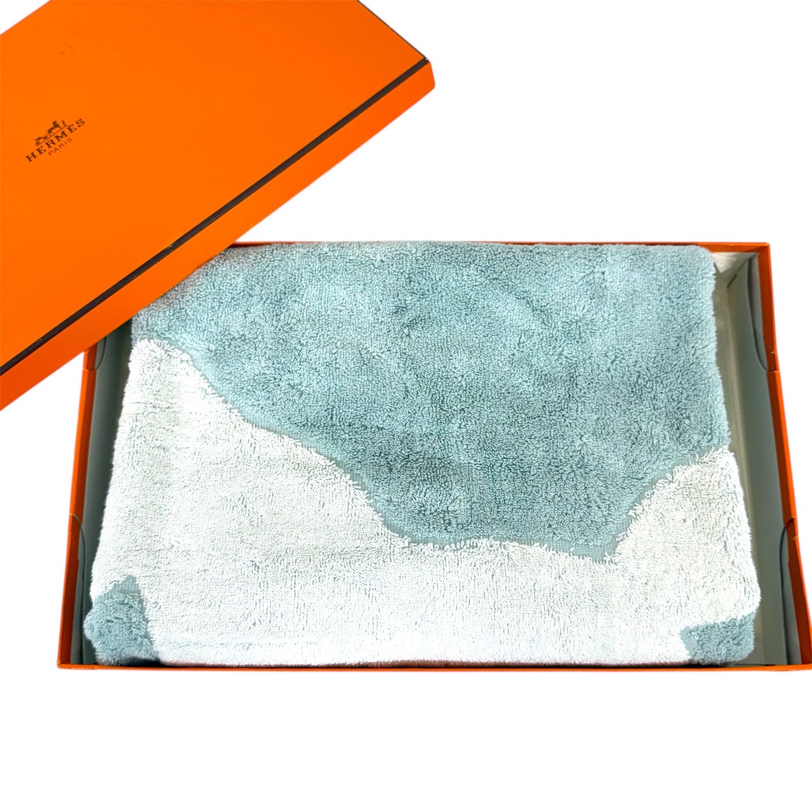HERMES エルメス ダダ ベビー タオルケット バスタオル ペールブルー