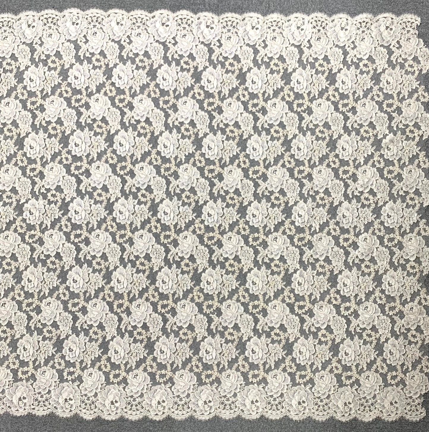 柄コードリバーレース 1メートル アイボリー