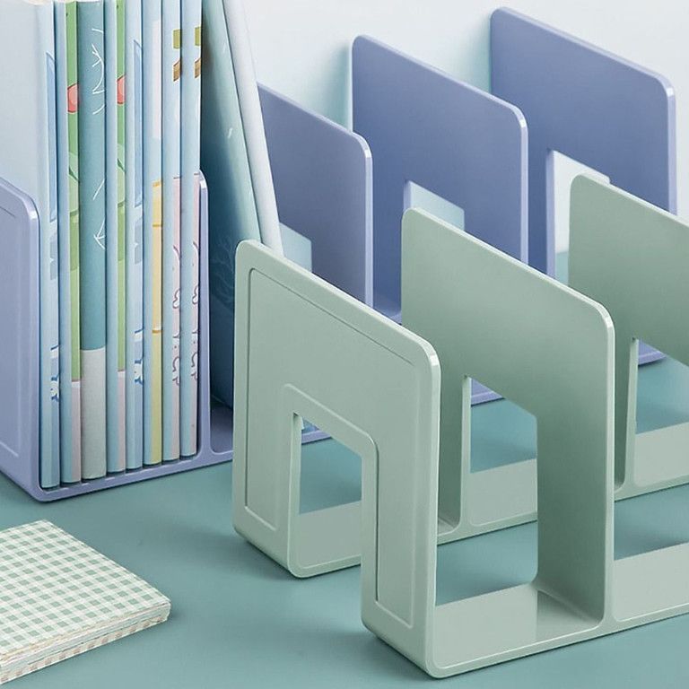 省スペース＆大容量】デスクオーガナイザー 本棚 プラスチック製 滑り