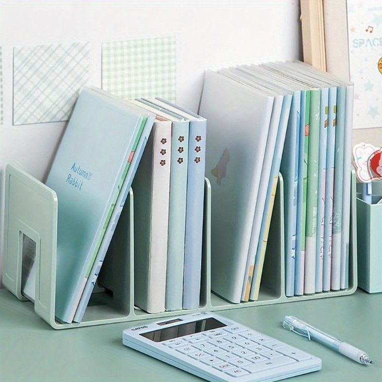 省スペース＆大容量】デスクオーガナイザー 本棚 プラスチック製 滑り