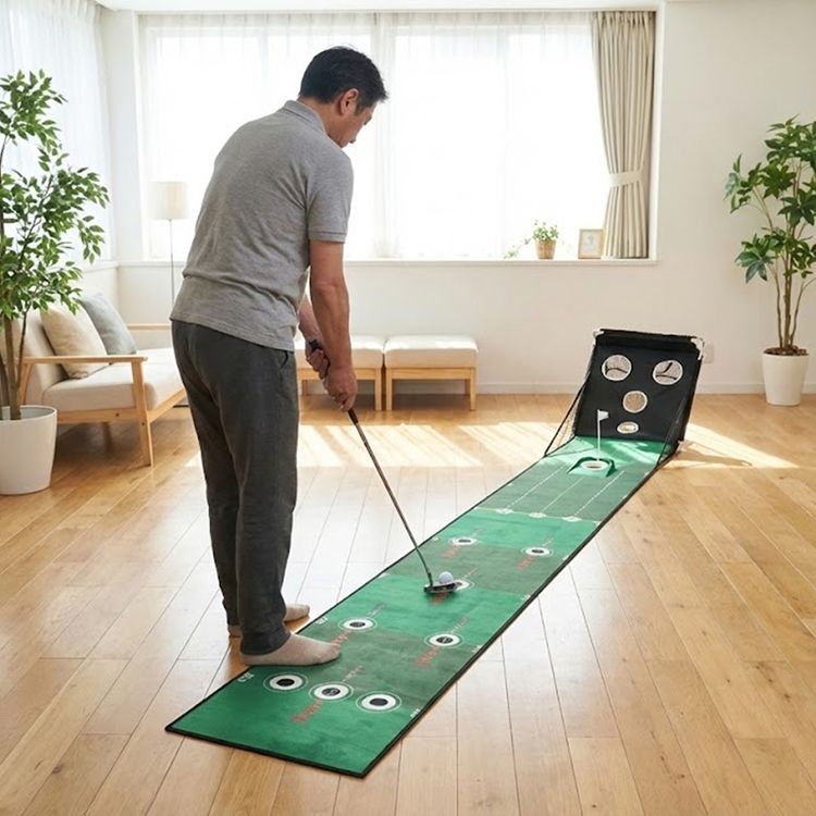パターマット ゴルフ パター 練習 マット 自宅 室内 ゴルフ練習用