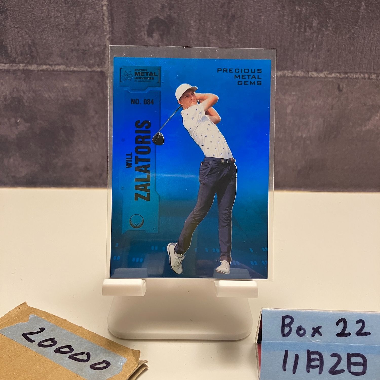 2025 SkyBox Metal Universe Champions Will Zalatoris 17|50 Precious Gems カード