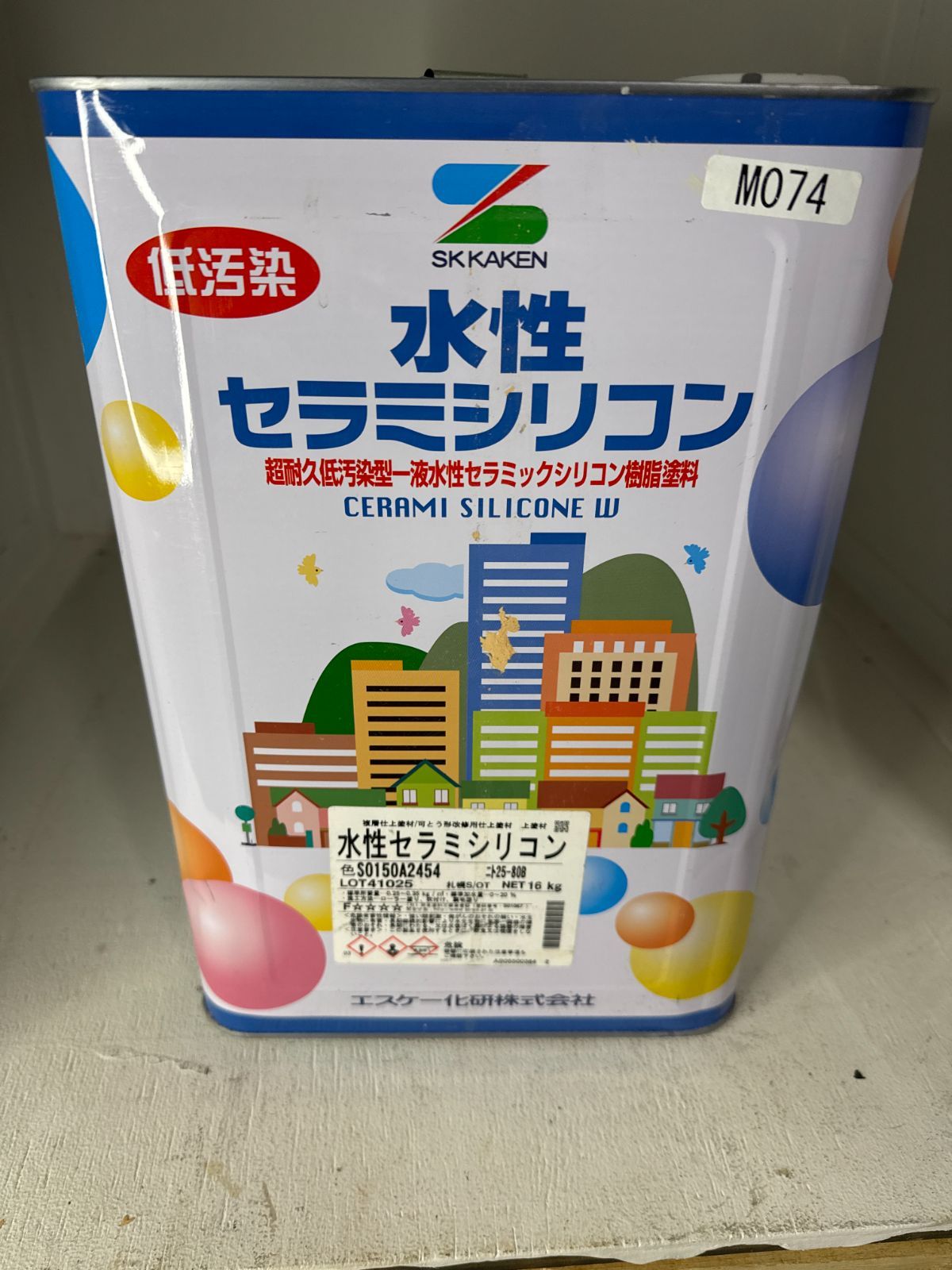 エスケー化研 水性セラミシリコン 25-80B 16kg - メルカリ
