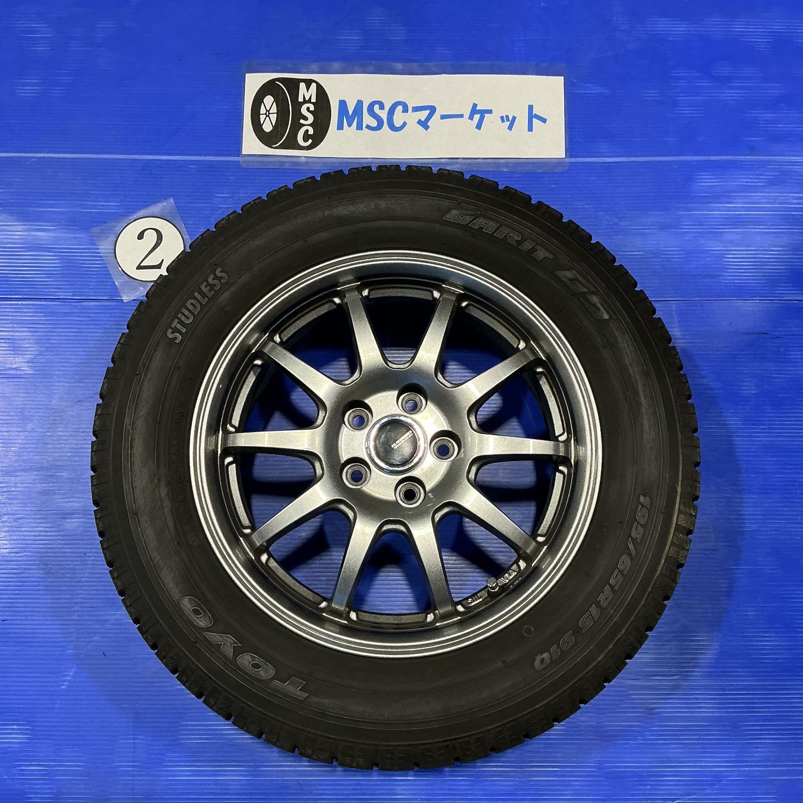 中古】プリウス 30,50系 アルミ・スタッドレスセット 6.0-15 5H 100 + 