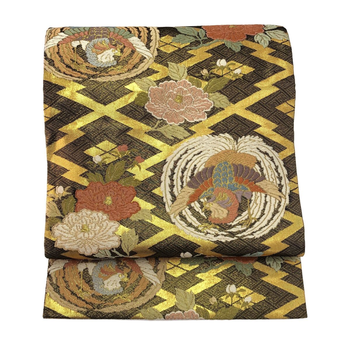 袋帯 西陣 金 唐織 仕立上がり 12070