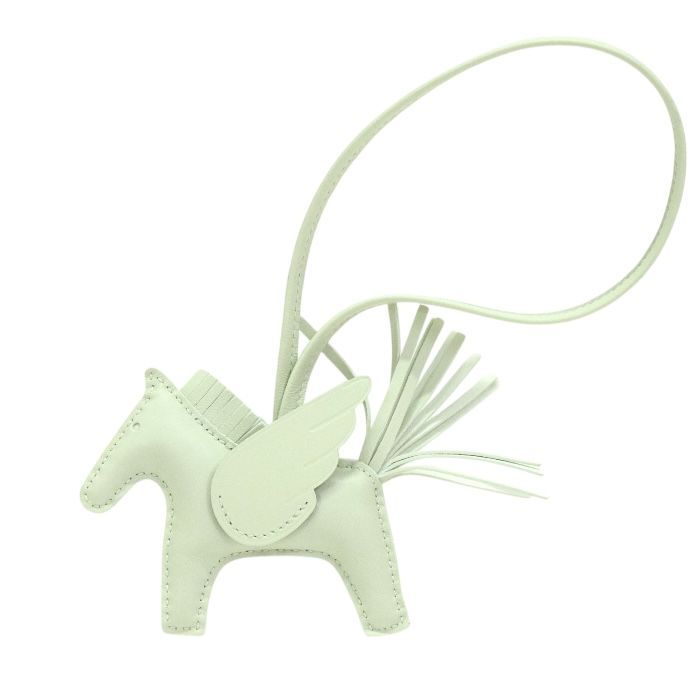 エルメス HERMES ペガサス PM アニョーミロ ラムスキン レザー B刻印 2025年 ロデオチャーム バッグチャーム バッグアクセサリー レディース メンズ ヴェールフィズ ライトグリーン mbt 27009