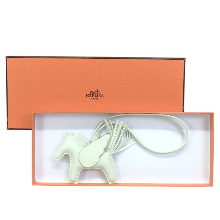 エルメス HERMES ペガサス PM アニョーミロ ラムスキン レザー B刻印 2025年 ロデオチャーム バッグチャーム バッグアクセサリー レディース メンズ ヴェールフィズ ライトグリーン mbt 27009