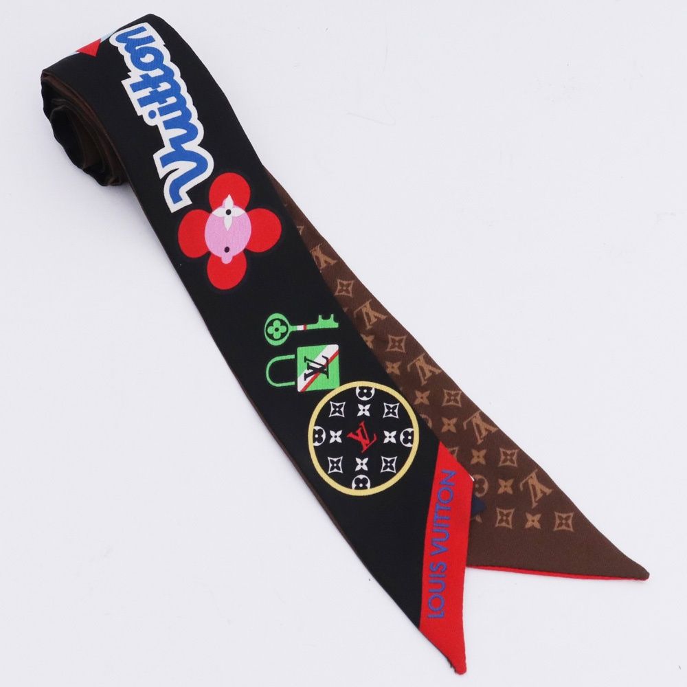 【中古】ルイヴィトン LOUIS VUITTON バンドーBB LVストーリーズ パッチーズ スカーフ モノグラム シルク M71197 LOUIS VUITTON バンドー BB LV ストーリーズ スカーフ モノグラム