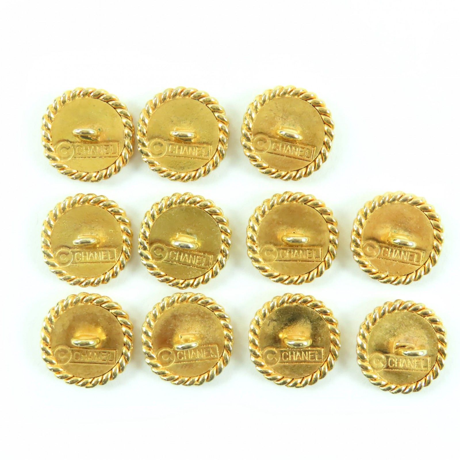 CHANEL シャネル ヴィンテージ クローバーボタン ゴールドボタン ボタン セット ゴールド レディース