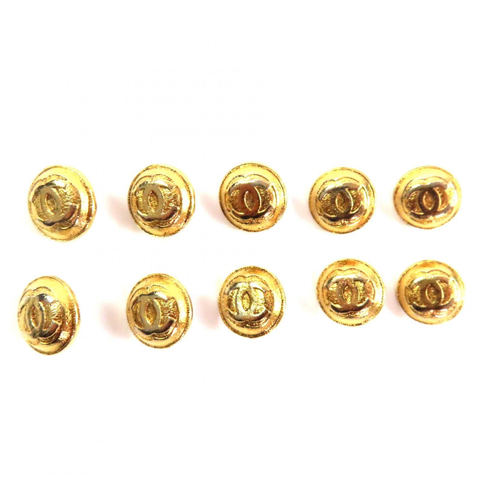 CHANEL シャネル ココマークボタン 金ボタン メタルボタン 10点セット ボタンセット ゴールド レディース