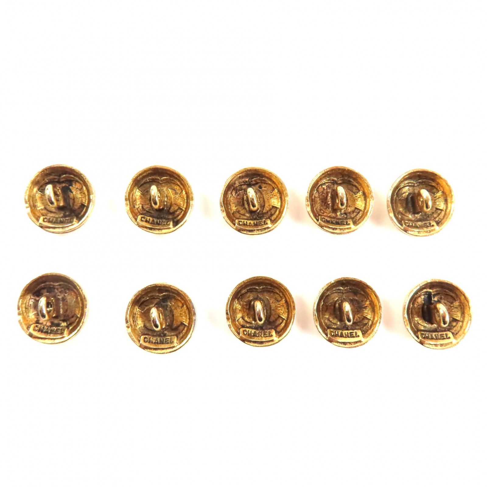 美品◇CHANEL シャネル ココマークボタン 金ボタン メタルボタン 10点