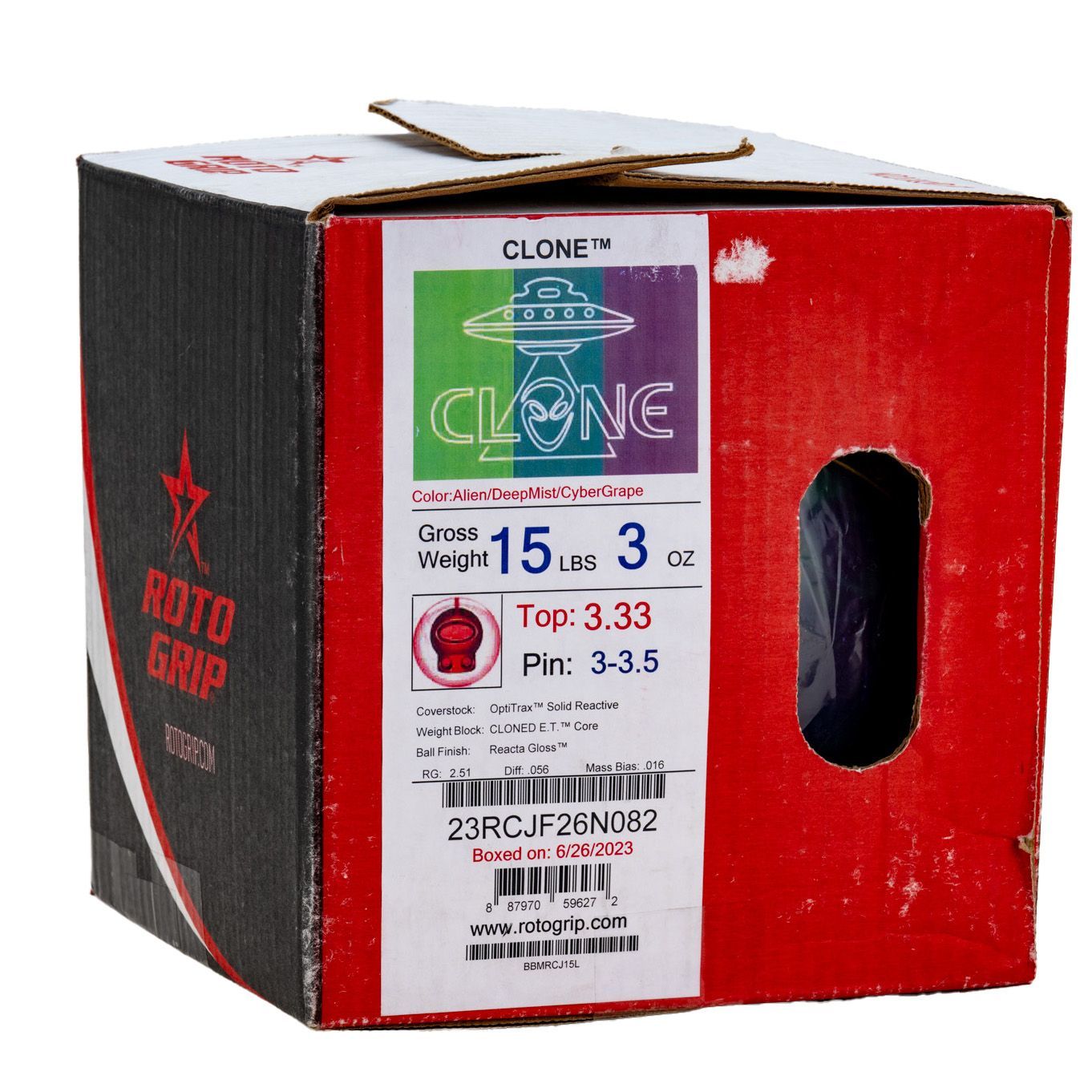 送料込み【新品】クローン　ロトグリップ　15ポンド3オンス 1 新品】ロトグリップ クローン 15ポンド3オンス ボウリングボール ROTO