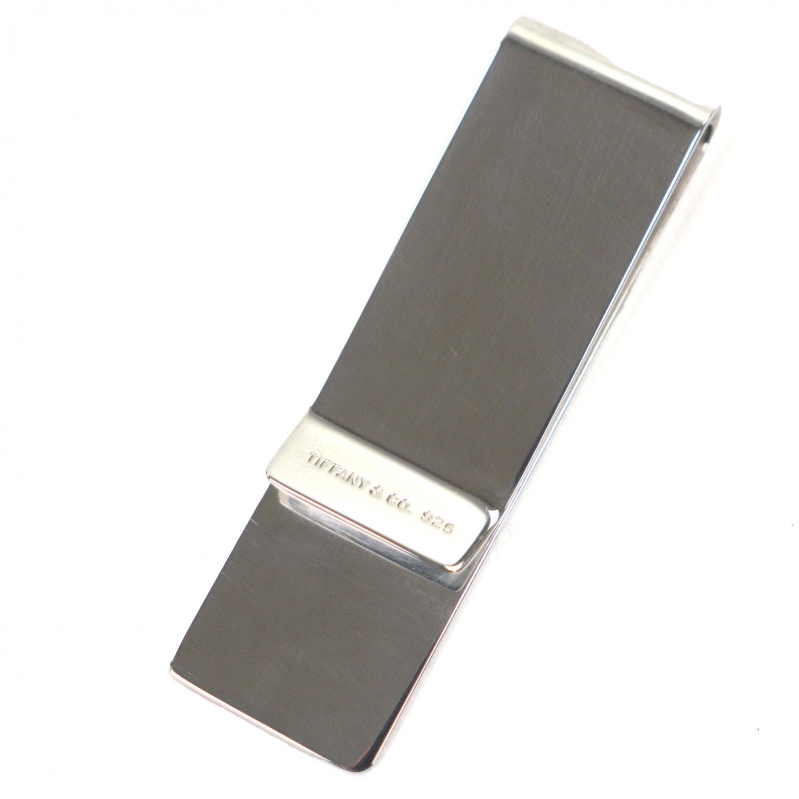 TIFFANY&Co. 　ティファニー　マネークリップ　美品　SV925　箱付き 美品▽TIFFANY&Co. ティファニー SV925 ロゴ刻印入り スクエア ビル