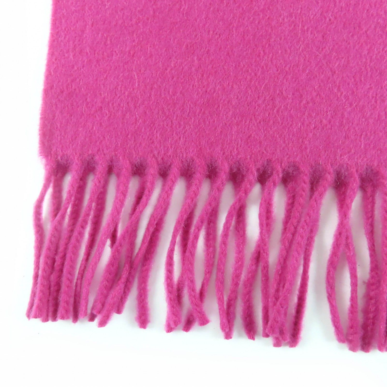 未使用品 HERMES エルメス カシミヤ100％ ローズ ロゴ刺繍入り