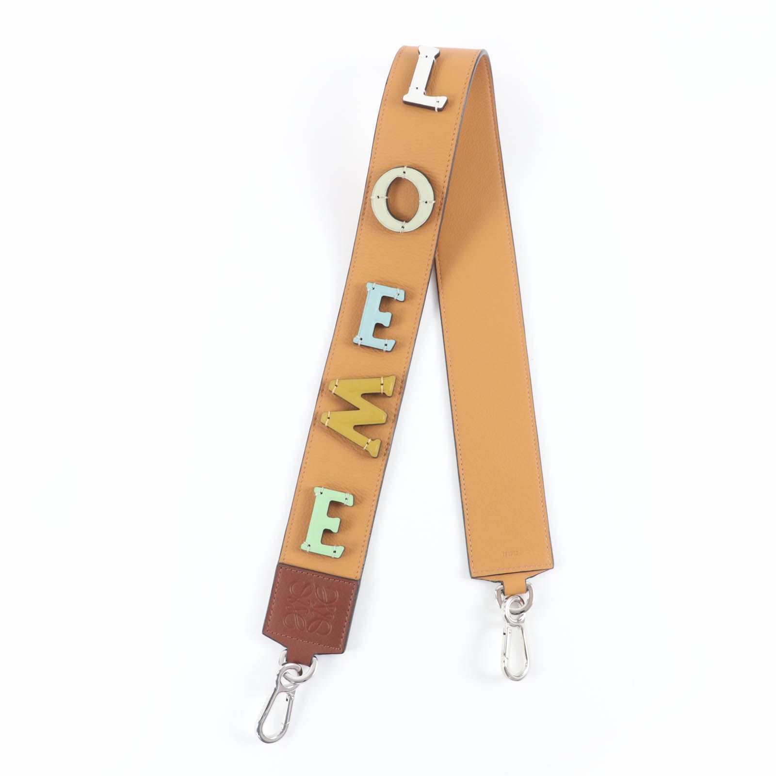 極美品☆LOEWE ロエベ ロゴ・アナグラム レザー ショルダーストラップ