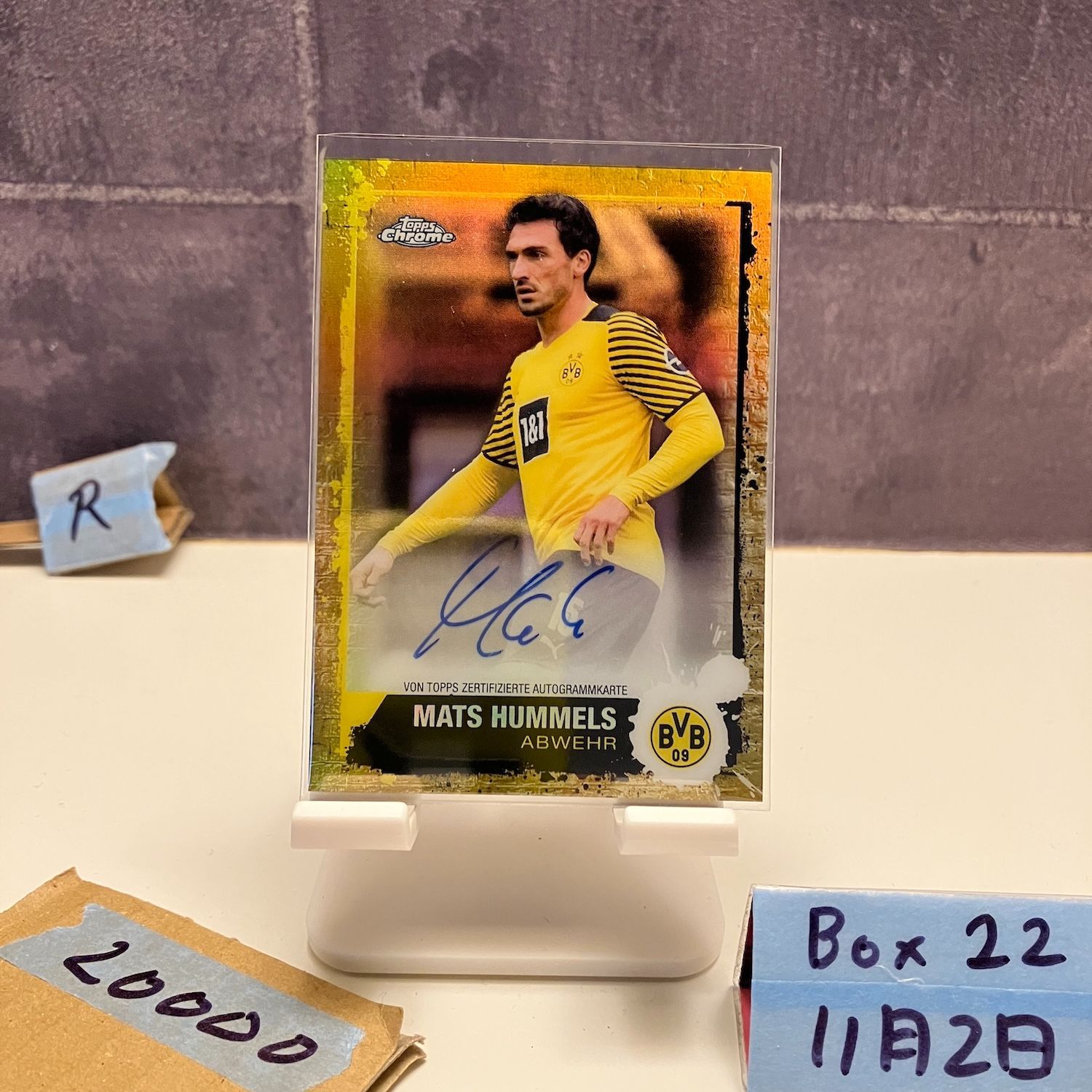 2021 Topps Chrome Mats Hummels 37/49 直筆サインカード Borussia