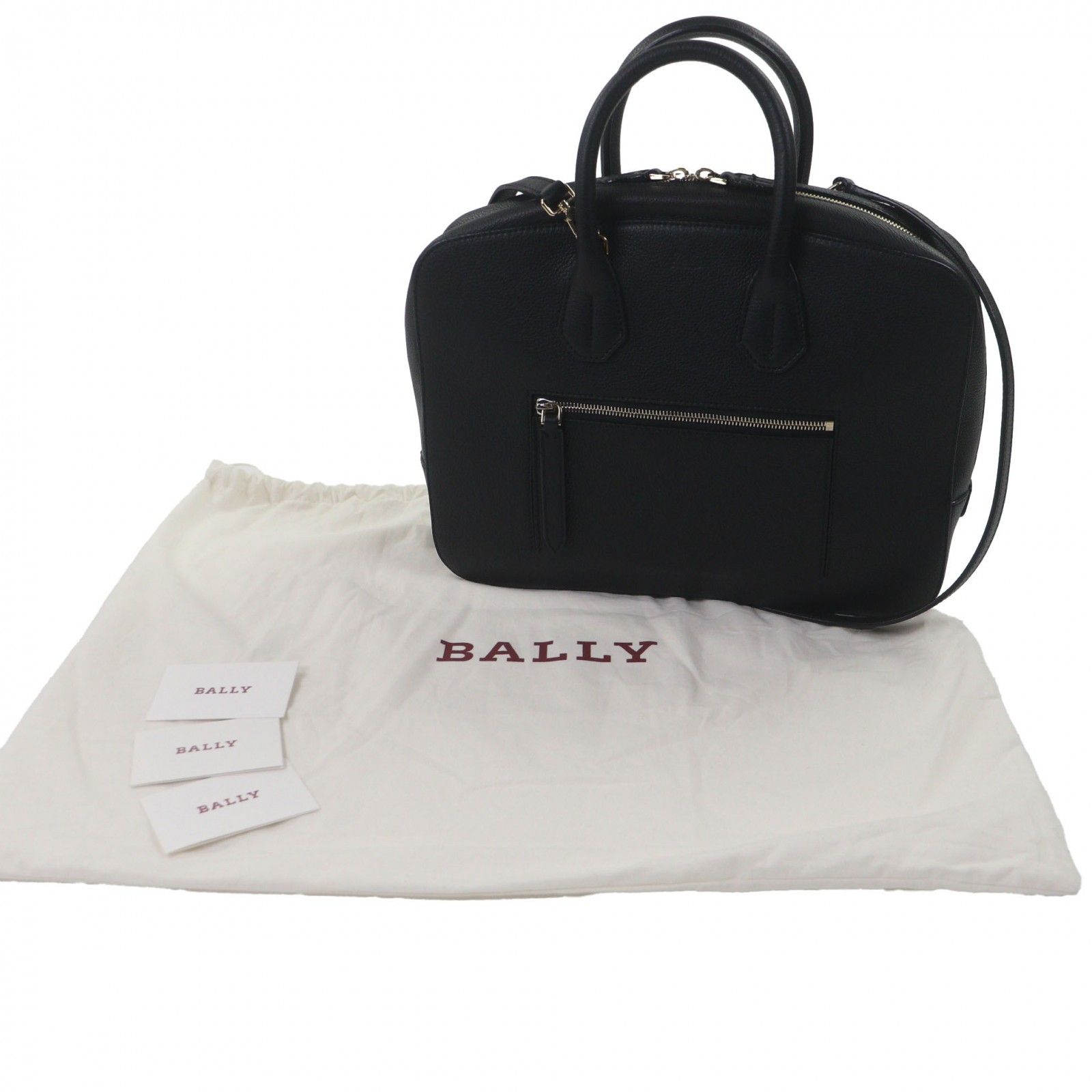 美品▽BALLY バリー 6221728 ニューラップトップバッグ レザー ロゴ