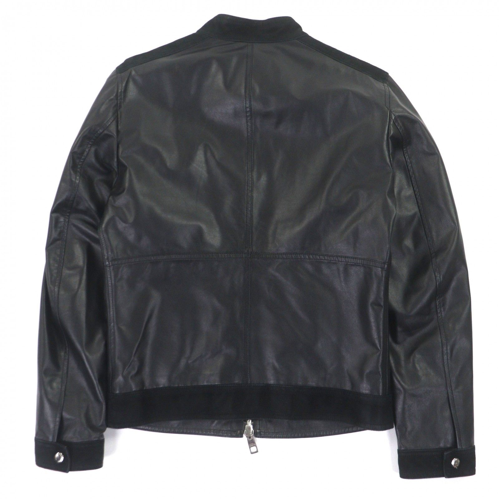 極美品▽DOLCE&GABBANA ドルチェ＆ガッバーナ 牛革 羊革 黒タグ