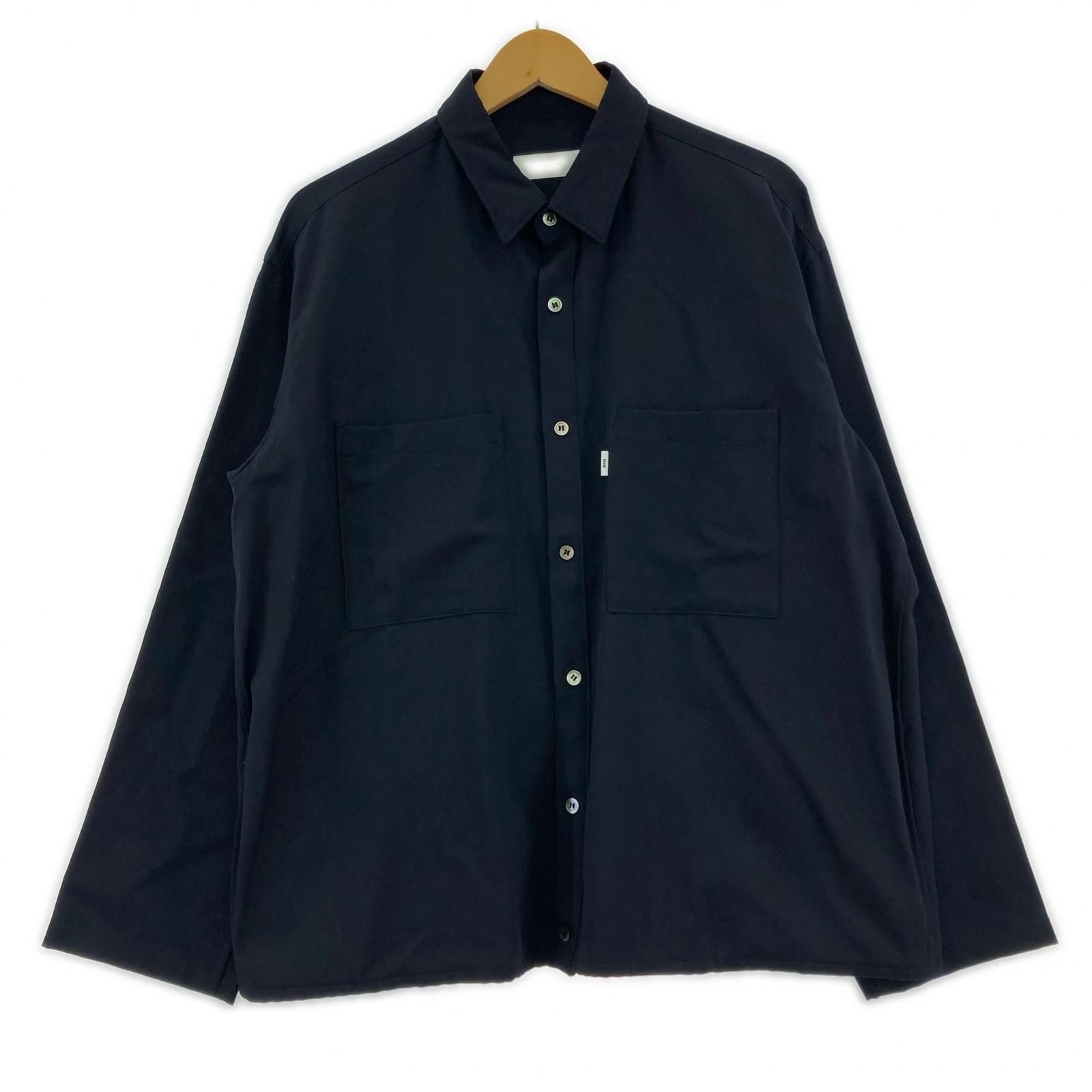 graphpaper 19 AW WOOL TWILL BOX SHIRT