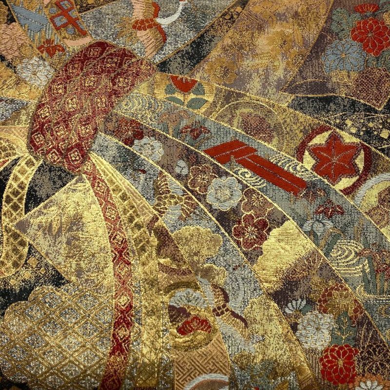 たんす屋 リユース帯 帯 袋帯 金 フォーマル セミフォーマル 六通 金糸 束ね熨斗 吉祥文