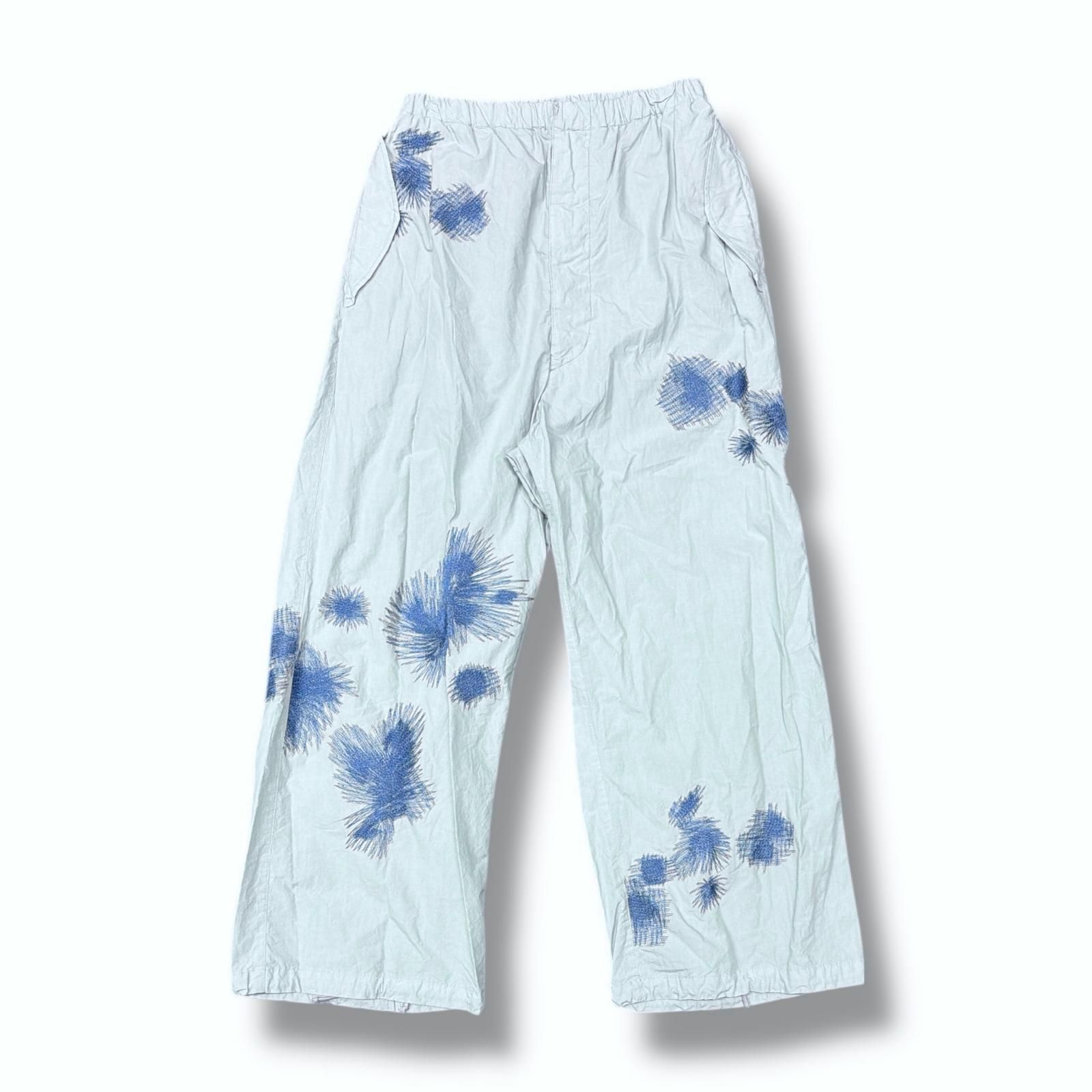 参考上代57200円 ♥ YOKE 25 SS OVER PANTS オーバーイージーパンツ ミリタリーパンツ ヨーク ブルー 2 5186 M