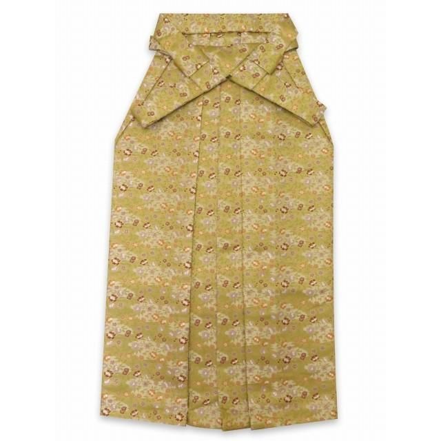 卒業式 袴 大学生の金襴袴 M L 女郎花色 花柄