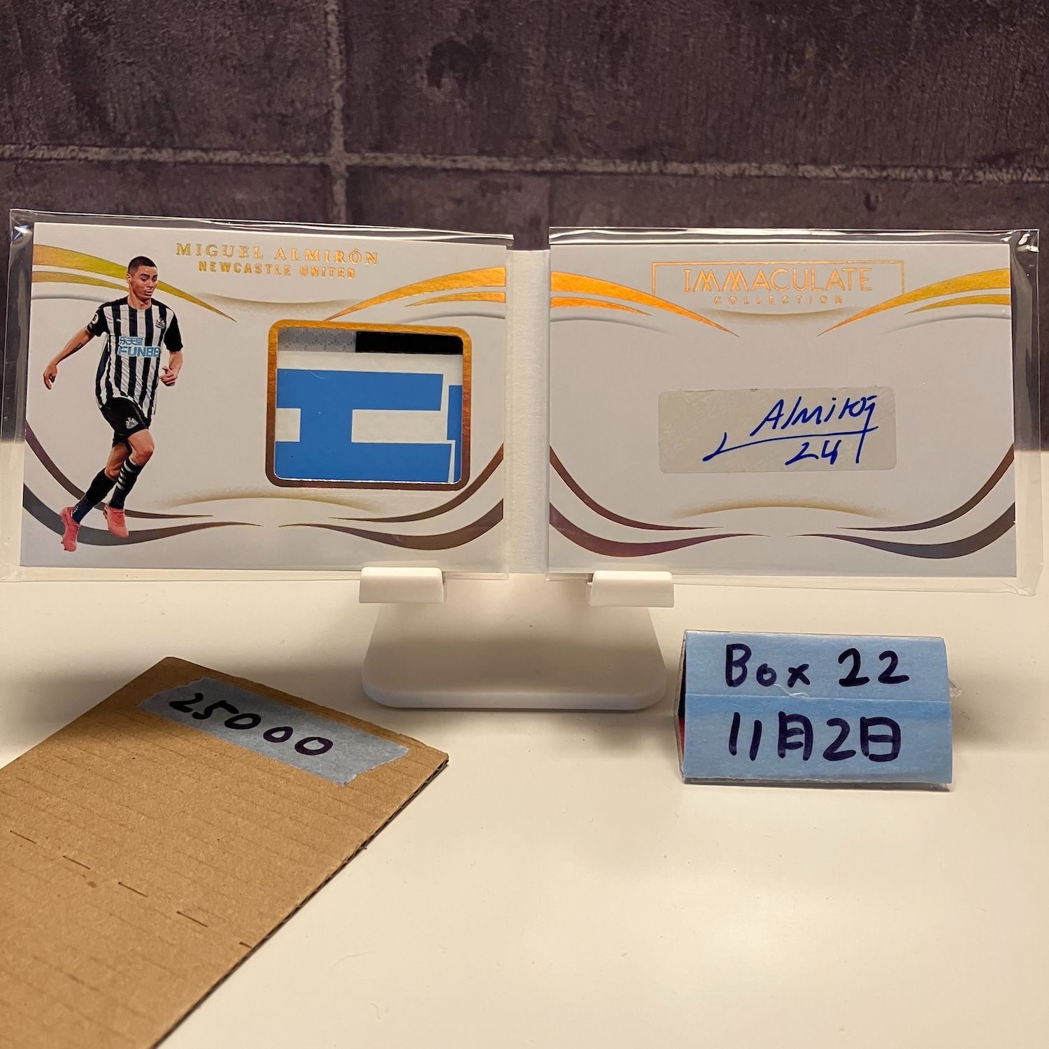 2020 Panini Immaculate Collection Miguel Almiron 50/93 直筆サイン